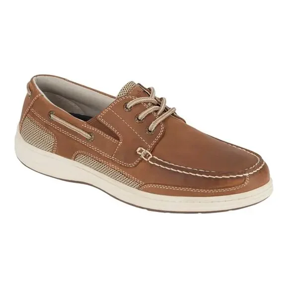 Dockers Men's Beacon Leather Casual Boat Shoe with NeverWet Tan Size 10 - Picture 1 of 5